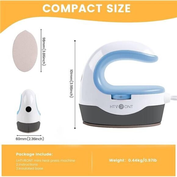 Heat Press Mini Heat Press Machine, Small Heat Press Portable Iron Press Machine - Picture 3 of 7